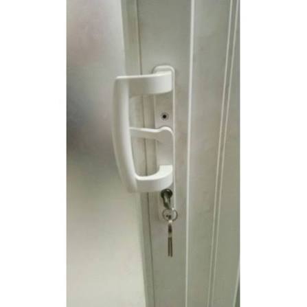 Premium UPVC Door Handle with Lock & Cylinder Set