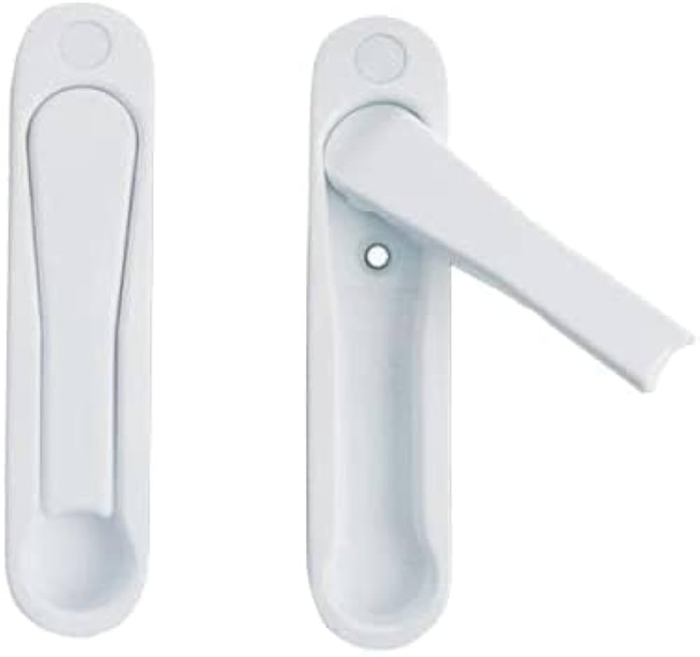 UPVC Pop Handle — Sliding Window & Door Flush Pull Handle (White)